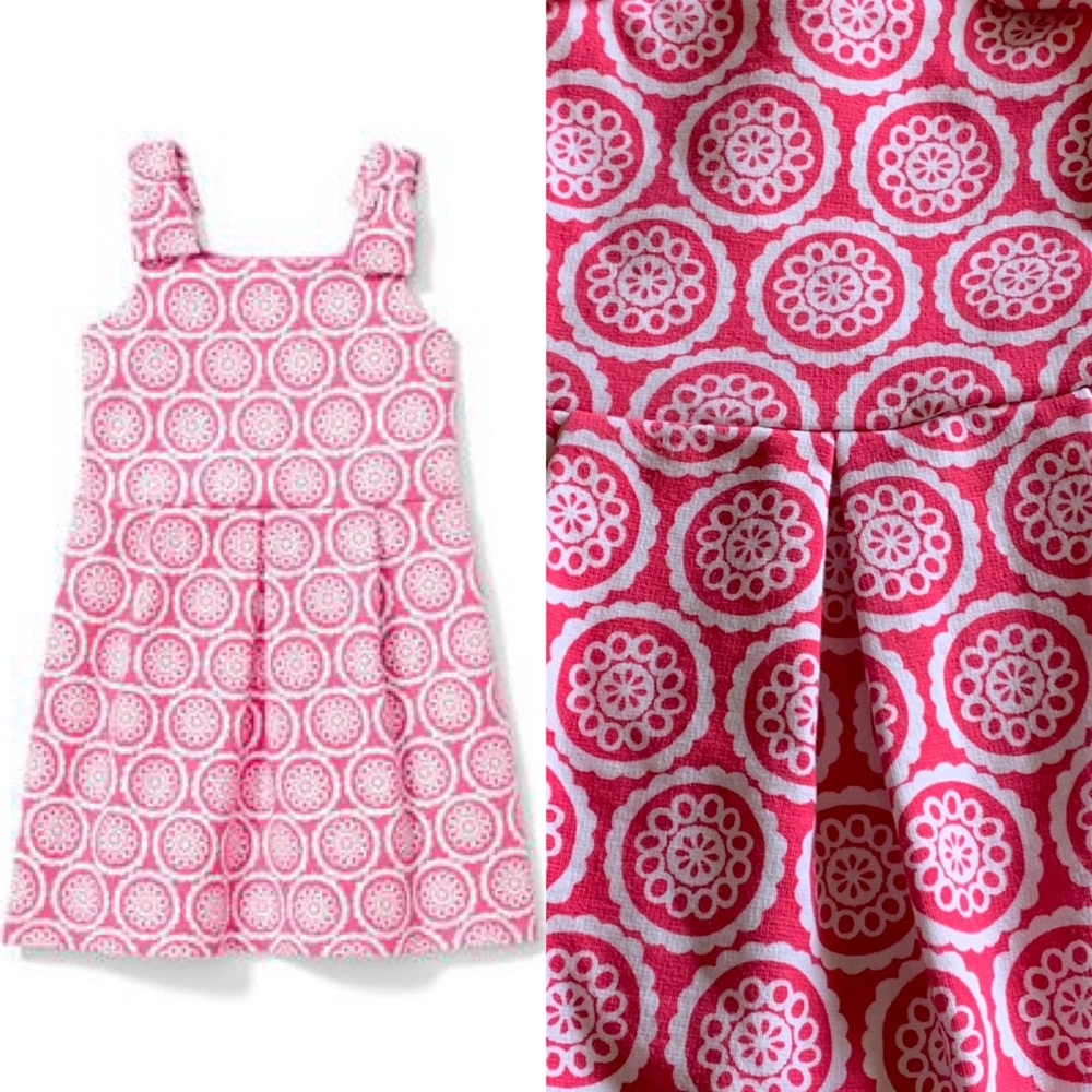 Janie and Jack Printed Bow Strap Dress